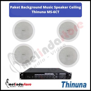 Paket Sound System Background Music Speaker Ceiling Thinuna MS-6CT | 4 Speaker